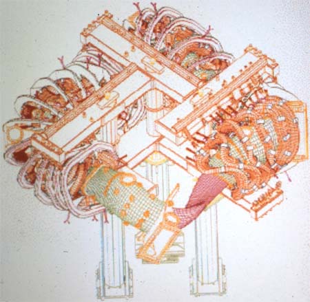 Sketch of fusion reactor