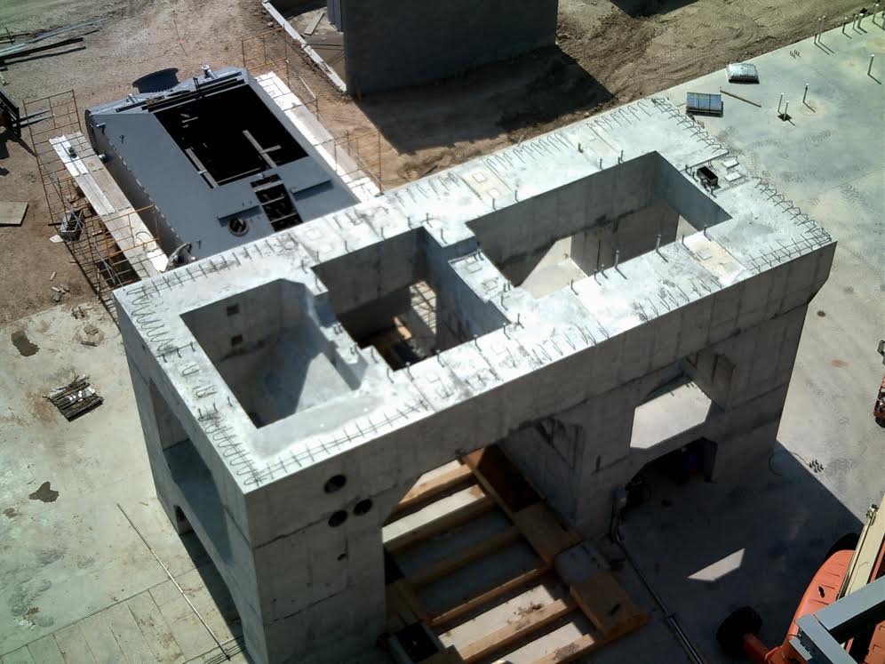 Condenser being installed into power plant